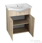 AQUALINE KERAMIA FRESH mosdótartó szekrény, 60,5x74x34cm, platina tölgy 50065