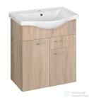 AQUALINE KERAMIA FRESH mosdótartó szekrény, 60,5x74x34cm, platina tölgy 50066