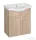 AQUALINE KERAMIA FRESH mosdótartó szekrény, 60,5x74x34cm, platina tölgy 50066