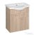 AQUALINE KERAMIA FRESH mosdótartó szekrény, 60,5x74x34cm, platina tölgy 50066
