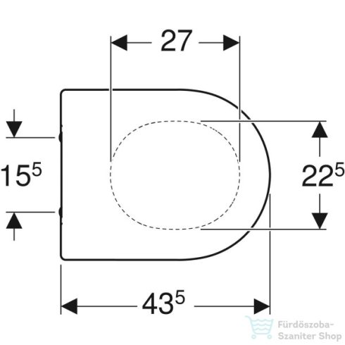 Geberit Acanto lecsapódásgátlós wc ülőke 500.660.01.2