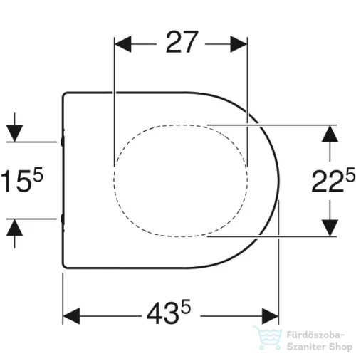 Geberit Acanto lecsapódásgátlós wc ülőke 500.660.01.2