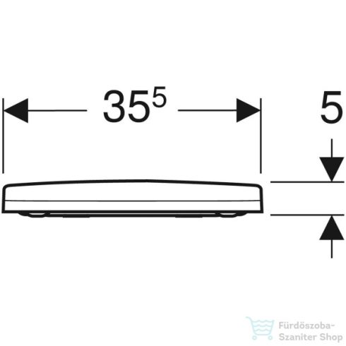 Geberit Acanto lecsapódásgátlós wc ülőke 500.660.01.2