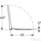 Geberit Acanto lecsapódásgátlós wc ülőke 500.660.01.2