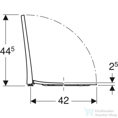 Geberit Acanto lecsapódásgátlós wc ülőke 500.660.01.2