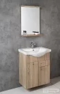 AQUALINE KERAMIA FRESH mosdótartó szekrény, 60,5x74x34cm, platina tölgy 50066