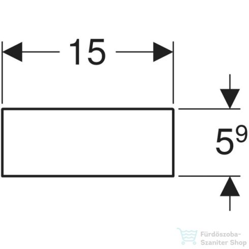 Geberit SMYLE SQUARE H elosztású fiókrendező felső fiókhoz,láva 500.677.00.1