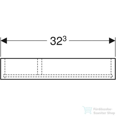 Geberit SMYLE SQUARE T elosztású fiókrendező felső fiókhoz,láva 500.678.00.1