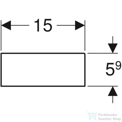 Geberit SMYLE SQUARE T elosztású fiókrendező felső fiókhoz,láva 500.678.00.1