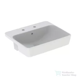   Geberit VARIFORM 55x45 cm-es félig beépíthető mosdó 2 csaplyukkal,fehér 500.682.01.1