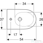 Geberit ONE fali bidé KeraTect mázzal,fehér 500.690.01.1