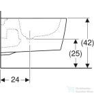 Geberit ONE fali bidé KeraTect mázzal,fehér 500.690.01.1