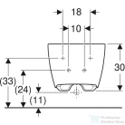 Geberit ONE fali bidé,matt fehér 500.690.JT.1