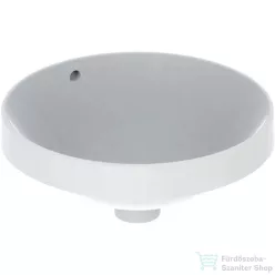   Geberit VARIFORM 40 cm-es beépíthető mosdó csaplyuk nélkül,alul mázas,fehér 500.701.01.2