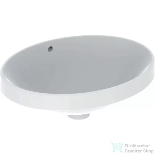 Geberit VARIFORM 50x40 cm-es beépíthető mosdó csaplyuk nélkül,alul mázas,fehér 500.709.01.2
