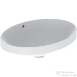   Geberit VARIFORM 55x40 cm-es beépíthető mosdó csaplyuk nélkül,alul mázas,fehér 500.717.01.2