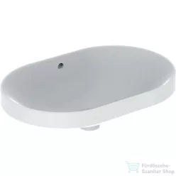   Geberit VARIFORM 60x40 cm-es beépíthető mosdó csaplyuk nélkül,alul mázas,fehér 500.729.01.2