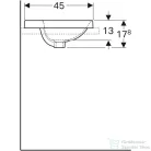 Geberit VARIFORM 55x45 cm-es beépíthető mosdó,fehér 500.740.01.2