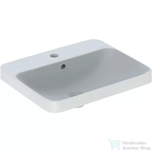 Geberit VARIFORM 55x45 cm-es beépíthető mosdó,alul mázas,fehér 500.741.01.2