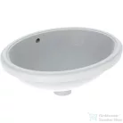 Geberit VARIFORM 49,5x42 cm-es alulról beépíthető mosdó csaplyuk nélkül,alul mázas,fehér 500.749.01.2