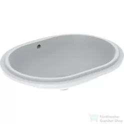  Geberit VARIFORM 62,5x49 cm-es alulról beépíthető mosdó csaplyuk nélkül,alul mázas,fehér 500.757.01.2