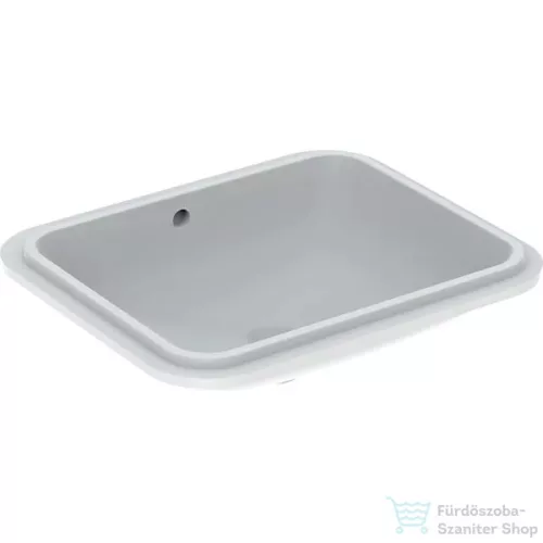 Geberit VARIFORM 58x49 cm-es alulról beépíthető mosdó csaplyuk nélkül,fehér 500.764.01.2