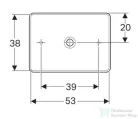 Geberit VariForm 55x40 cm pultra ültethető mosdó 500.779.01.2