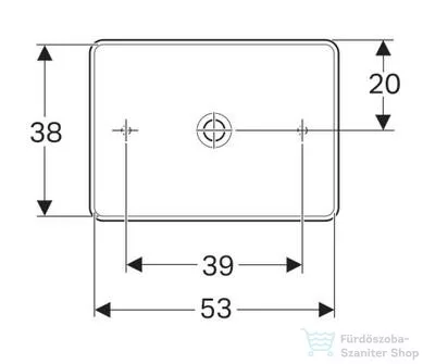 Geberit VariForm 55x40 cm pultra ültethető mosdó 500.779.01.2