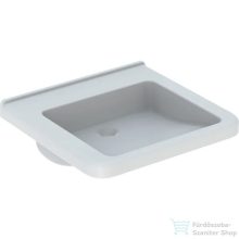   Geberit SELNOVA COMFORT SQUARE 55x52,5 cm-es akadálymentes mosdó csaplyuk-és túlfolyó nélkül,fehér 500.787.01.7