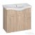 AQUALINE KERAMIA FRESH mosdótartó szekrény, 74,5x74x34,5cm, platina tölgy 50083