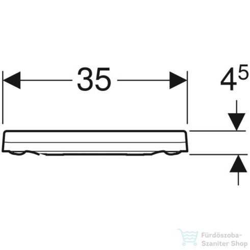 Geberit Xeno² lecsapódásgátlós wc ülőke gyorskioldóval,500.833.01.1