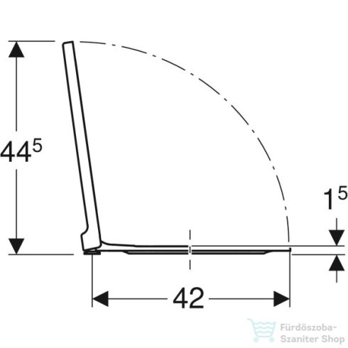 Geberit Xeno² lecsapódásgátlós wc ülőke gyorskioldóval,500.833.01.1