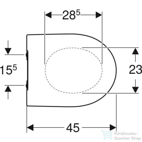 Geberit iCON lecsapódásgátlós wc ülőke gyorskioldó zsanérral,fehér 500.835.01.1
