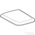Geberit iCON SQUARE lecsapódásgátlós wc ülőke gyorskioldós zsanérral,fehér 500.837.01.1