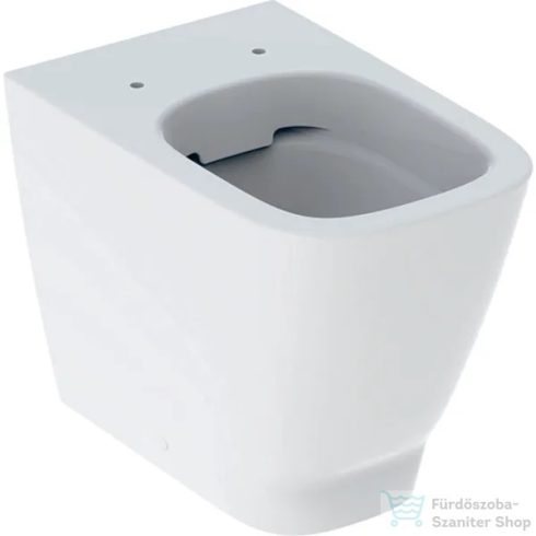 Geberit SMYLE SQUARE perem nélküli,mélyöblítésű,falhoz tolható álló wc,fehér 500.840.00.1