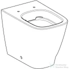 Geberit SMYLE SQUARE perem nélküli,mélyöblítésű,falhoz tolható álló wc,fehér 500.840.00.1