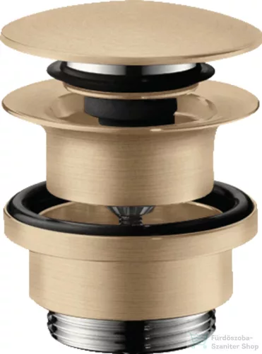 Hansgrohe klik-klak leeresztő túlfolyós mosdóhoz, szálcsiszolt bronz 50100140