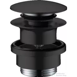   Hansgrohe klik-klak leeresztő túlfolyós mosdóhoz, matt fekete 50100670