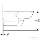 Geberit SELNOVA COMFORT akadálymentes mélyöblítésű fali wc,fehér 501.044.00.7