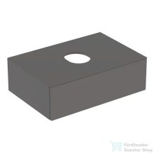   Geberit VARIFORM 75x51 cm-es 1 fiókos alsószekrény pultra ültethető mosdóhoz matt láva takarólappal,matt láva 501.160.00.1