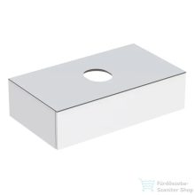   Geberit VARIFORM 90x51 cm-es 1 fiókos alsószekrény pultra ültethető mosdóhoz matt fehér takarólappal,fényes fehér 501.165.00.1