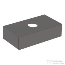   Geberit VARIFORM 90x51 cm-es 1 fiókos alsószekrény pultra ültethető mosdóhoz matt láva takarólappal,matt láva 501.166.00.1