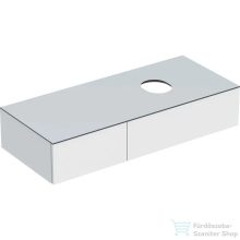   Geberit VARIFORM 120x51 cm-es 2 fiókos alsószekrény pultra ültethető mosdóhoz matt fehér takarólappal,fényes fehér 501.171.00.1