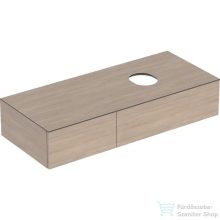   Geberit VARIFORM 120x51 cm-es 2 fiókos alsószekrény pultra ültethető mosdóhoz,tölgy 501.175.00.1