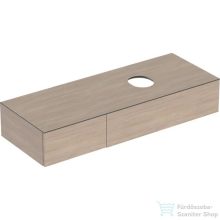   Geberit VARIFORM 135x51 cm-es 2 fiókos alsószekrény pultra ültethető mosdóhoz,tölgy 501.181.00.1
