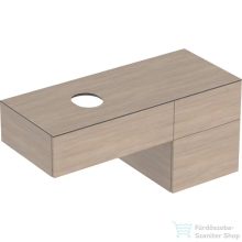   Geberit VARIFORM 120x51 cm-es 3 fiókos alsószekrény pultra ültethető mosdóhoz,tölgy 501.187.00.1