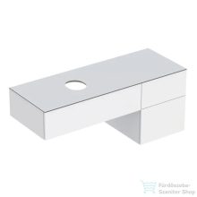   Geberit VARIFORM 135x51 cm-es 3 fiókos alsószekrény pultra ültethető mosdóhoz matt fehér takarólappal,fényes fehér 501.189.00.1