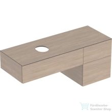   Geberit VARIFORM 135x51 cm-es 3 fiókos alsószekrény pultra ültethető mosdóhoz,tölgy 501.193.00.1