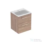 Geberit SELNOVA SQUARE 55 cm-es mosdó és alsószekrény kombináció 2 fiókkal,hikoridió 501.234.00.1