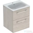 Geberit SELNOVA SQUARE 55 cm-es mosdó és alsószekrény kombináció 2 fiókkal,világos hikoridió 501.235.00.1